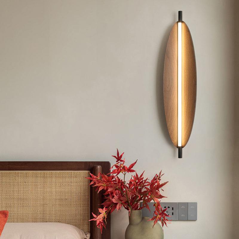 Modern Mid-Century Oval PC Iron LED Wall Sconce Lamp