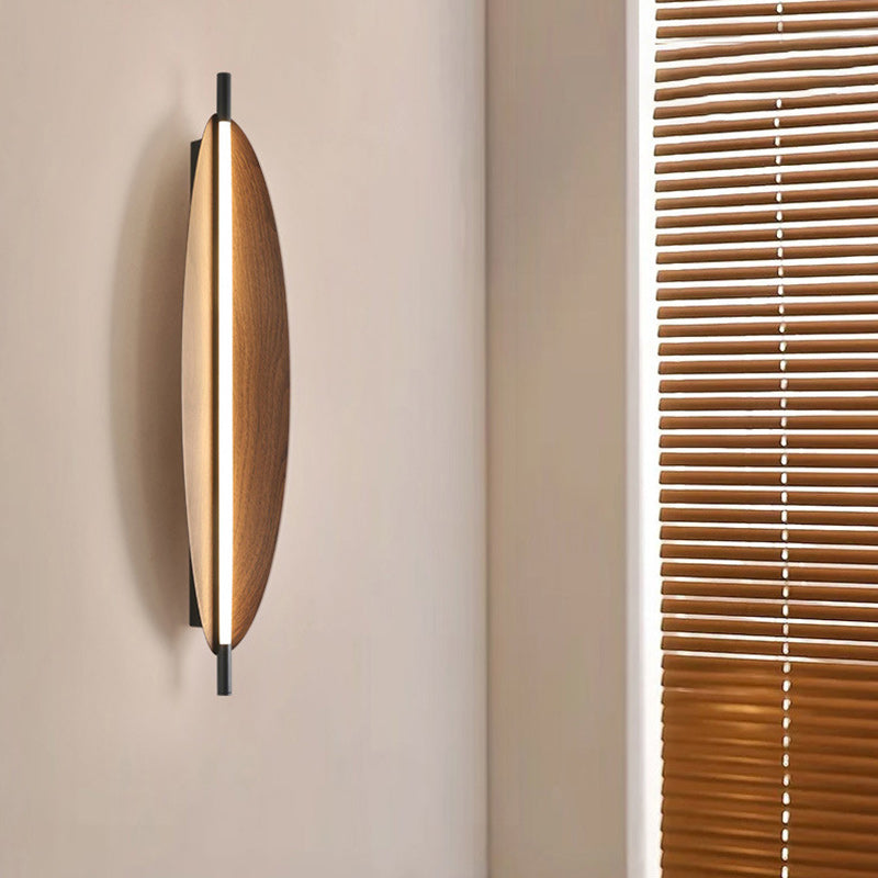 Modern Mid-Century Oval PC Iron LED Wall Sconce Lamp