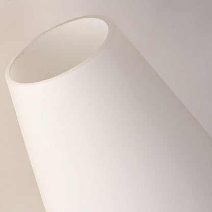 Ice Shape Round Cone Wood Glass 1-Light Wall Sconce Lamp