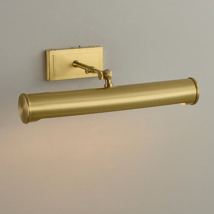 Minimalist Round Cylinder Copper 2-Light Wall Sconce Lamp