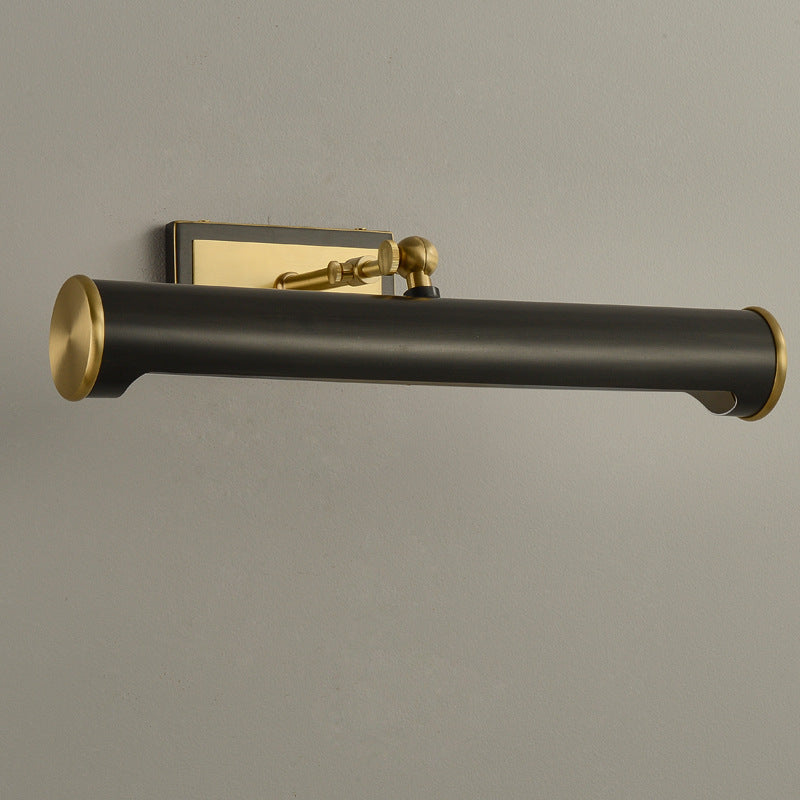 Minimalist Round Cylinder Copper 2-Light Wall Sconce Lamp