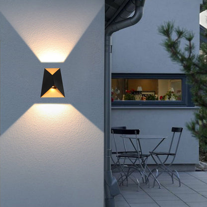 Minimalist Trapezoid Aluminum Glass LED Wall Sconce Lamp