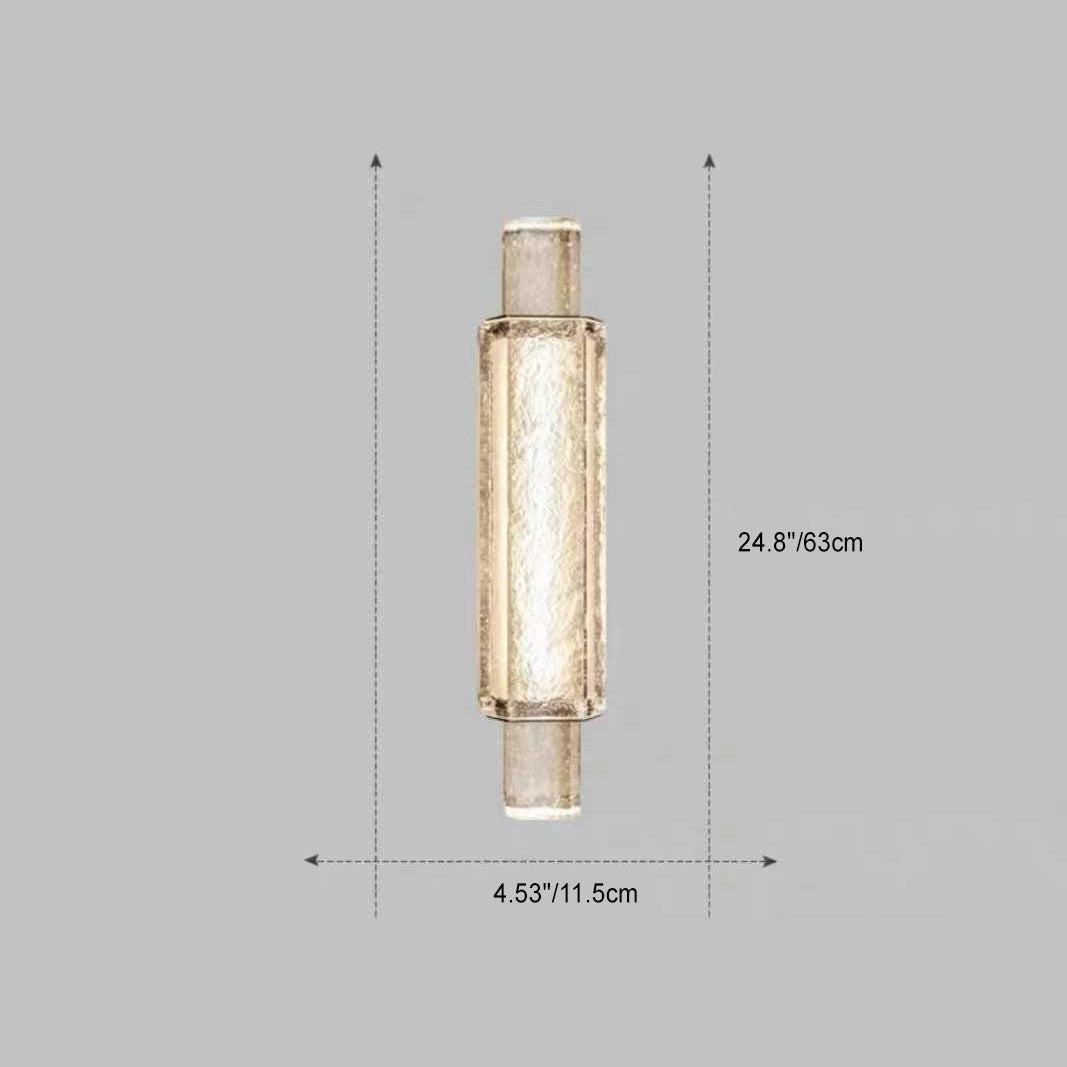 Creative Cylinder Iron Glass LED Wall Sconce Lamp