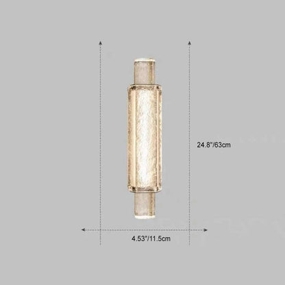 Creative Cylinder Iron Glass LED Wall Sconce Lamp