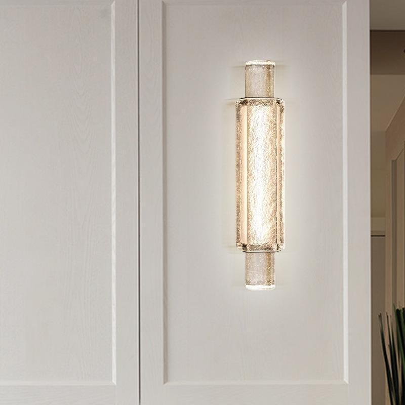 Creative Cylinder Iron Glass LED Wall Sconce Lamp