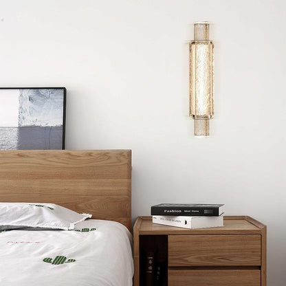 Creative Cylinder Iron Glass LED Wall Sconce Lamp