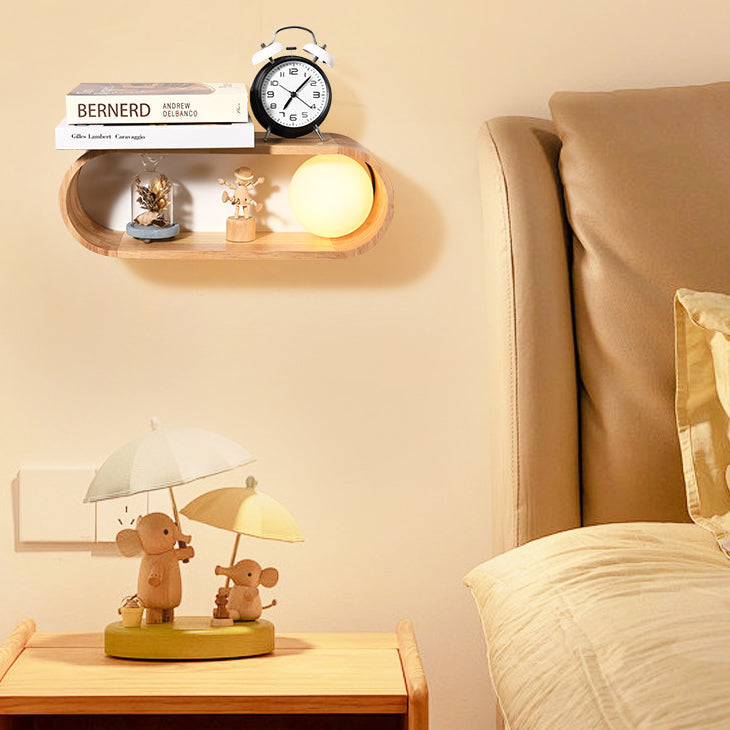 Japanese Iron Solid Wood Glass 1-Light Wall Sconce Lamp