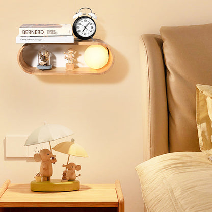 Japanese Iron Solid Wood Glass 1-Light Wall Sconce Lamp