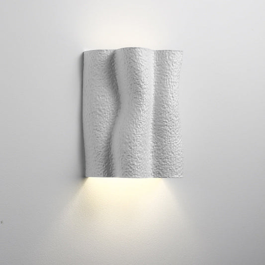Pleated Prism Resin Hardware 2-Light Wall Sconce Lamp