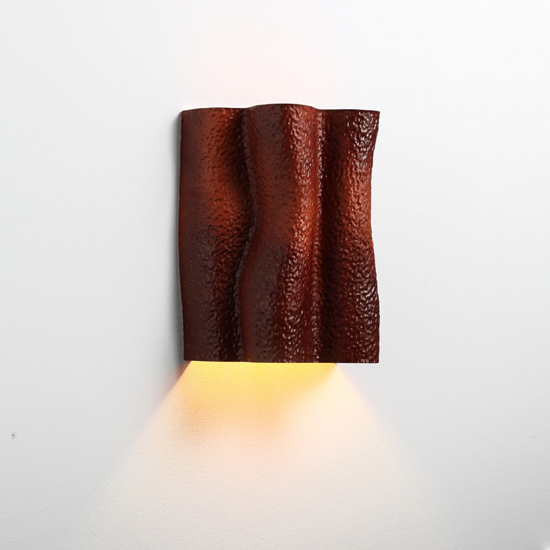Pleated Prism Resin Hardware 2-Light Wall Sconce Lamp