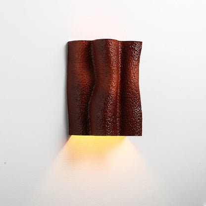 Pleated Prism Resin Hardware 2-Light Wall Sconce Lamp