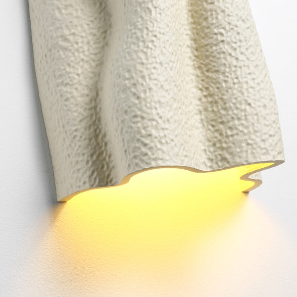 Pleated Prism Resin Hardware 2-Light Wall Sconce Lamp