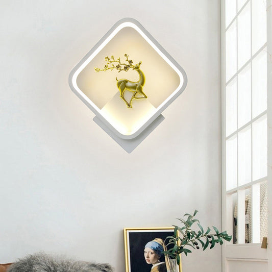 Scandinavian Square Iron Acrylic LED Wall Sconce Lamp