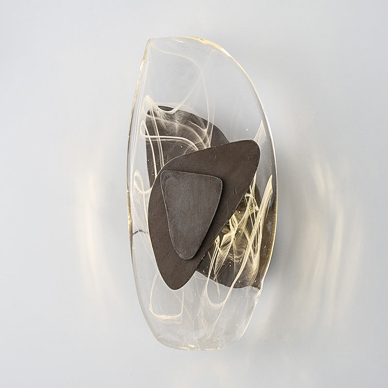 Creative Oval Iron Crystal LED Wall Sconce Lamp