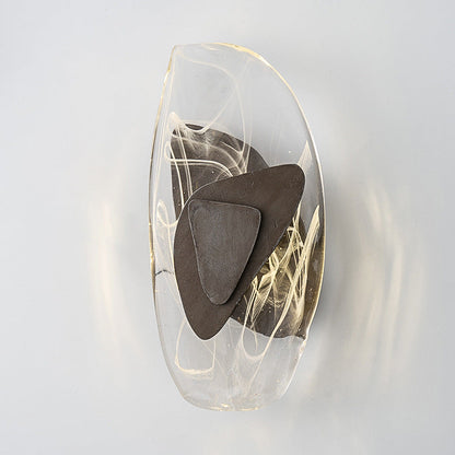 Creative Oval Iron Crystal LED Wall Sconce Lamp
