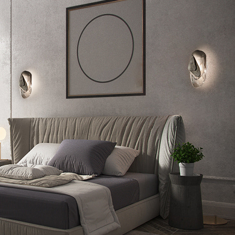 Creative Oval Iron Crystal LED Wall Sconce Lamp