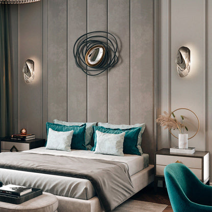 Creative Oval Iron Crystal LED Wall Sconce Lamp