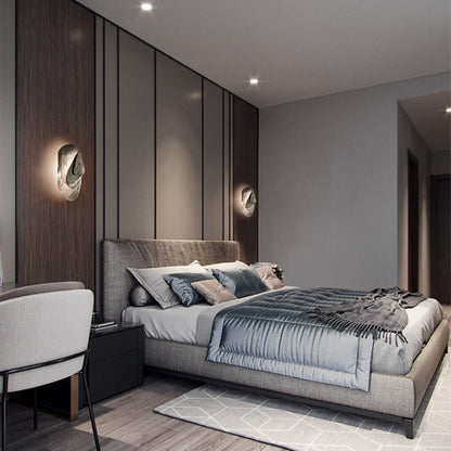 Creative Oval Iron Crystal LED Wall Sconce Lamp