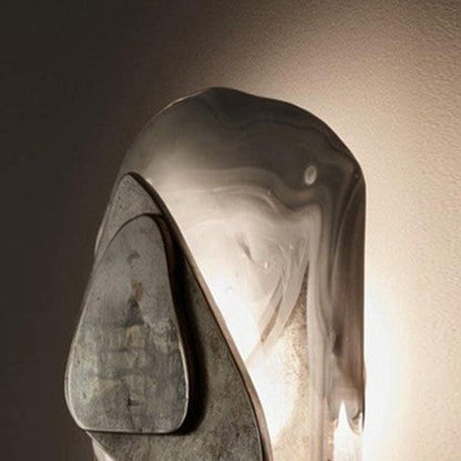 Creative Oval Iron Crystal LED Wall Sconce Lamp