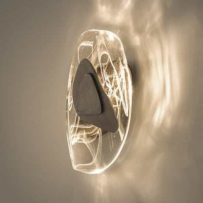 Creative Oval Iron Crystal LED Wall Sconce Lamp