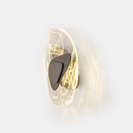 Creative Oval Iron Crystal LED Wall Sconce Lamp