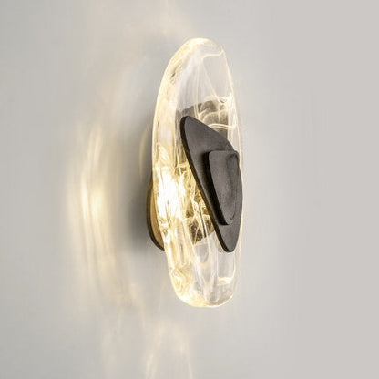 Creative Oval Iron Crystal LED Wall Sconce Lamp