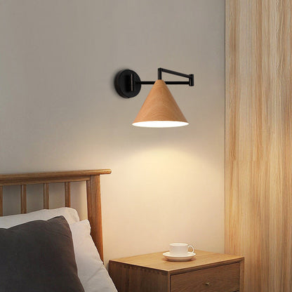 Modern Minimalist Cone Iron 1-Light Wall Sconce Lamp