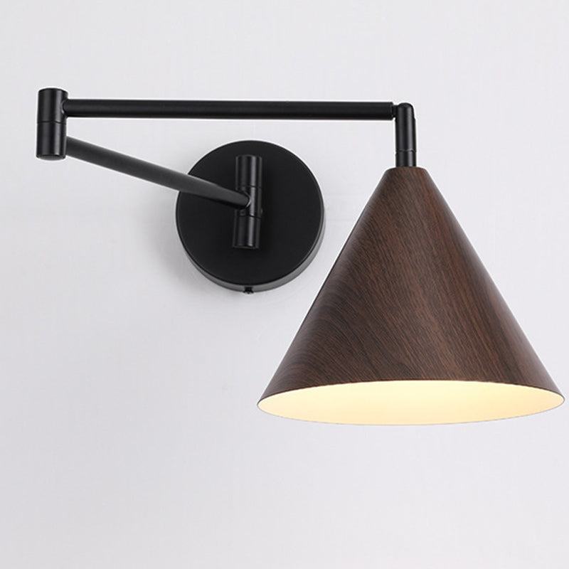 Modern Minimalist Cone Iron 1-Light Wall Sconce Lamp
