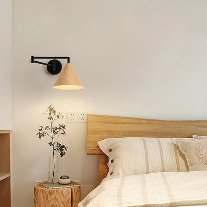Modern Minimalist Cone Iron 1-Light Wall Sconce Lamp