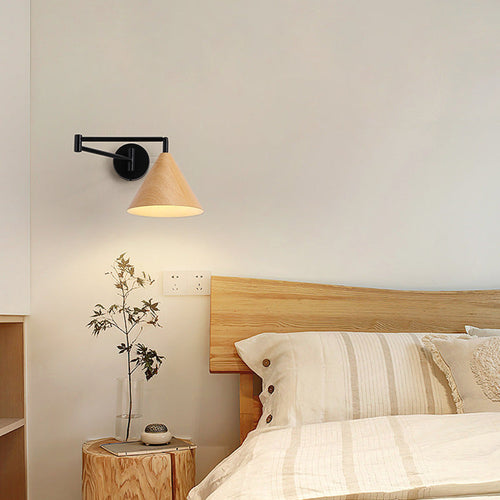 Modern Minimalist Cone Iron 1-Light Wall Sconce Lamp