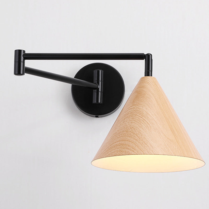 Modern Minimalist Cone Iron 1-Light Wall Sconce Lamp