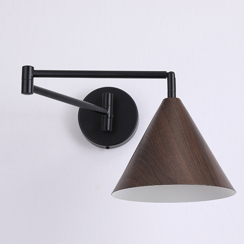 Modern Minimalist Cone Iron 1-Light Wall Sconce Lamp