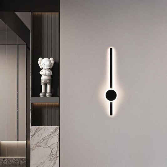 Minimalist Long Strip Aluminum Acrylic LED Wall Sconce Lamp