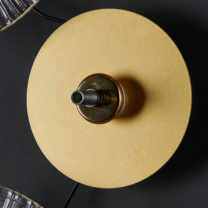 Modern Luxury Round Iron Glass LED Wall Sconce Lamp