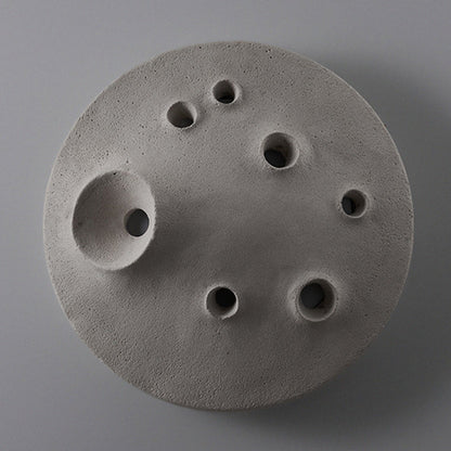 Creative Moon Round Concrete LED Wall Sconce Lamp