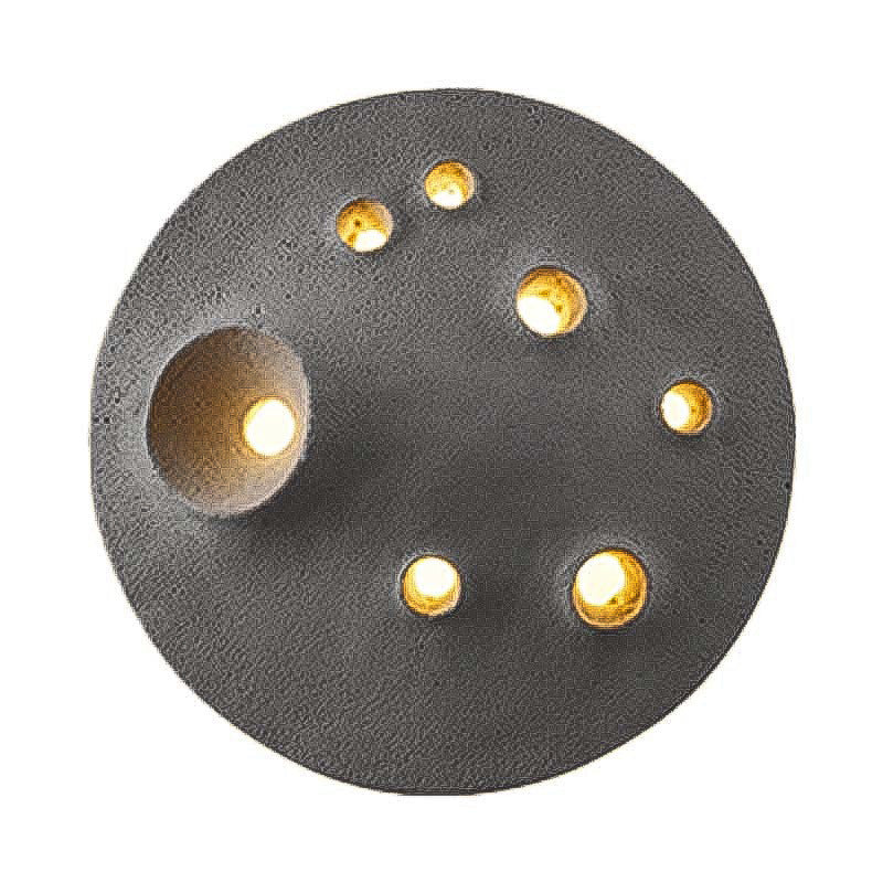 Creative Moon Round Concrete LED Wall Sconce Lamp