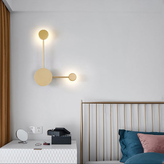 North Star Round Iron Acrylic LED Wall Sconce Lamp
