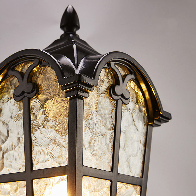 Rectangular Aluminum Glass 1-Light Wall Sconce Lamp