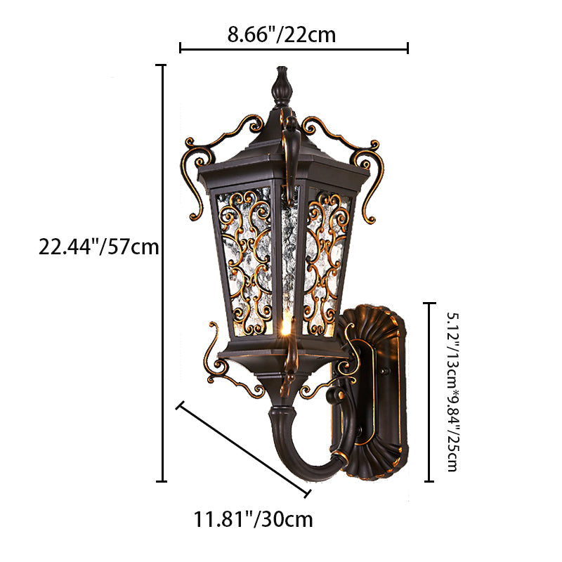 Scandinavian Aluminum Glass 1-Light Wall Sconce Lamp
