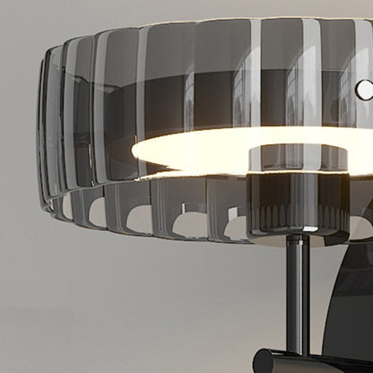 Minimalist Round Iron Aluminum Glass LED Wall Sconce Lamp