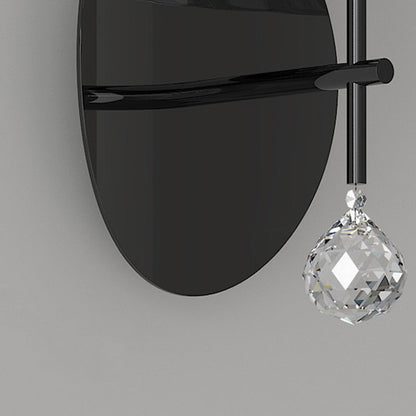 Minimalist Round Iron Aluminum Glass LED Wall Sconce Lamp