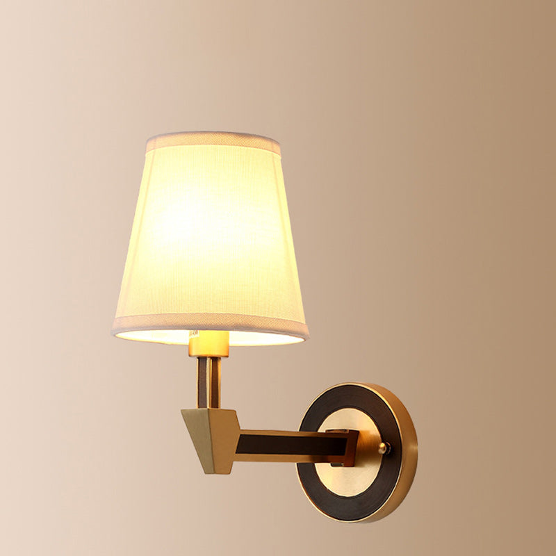 Cylinder Copper Glass 1/2 Light Wall Sconce Lamp