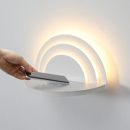 Minimalist Semicircle Iron Acrylic LED Wall Sconce Lamp