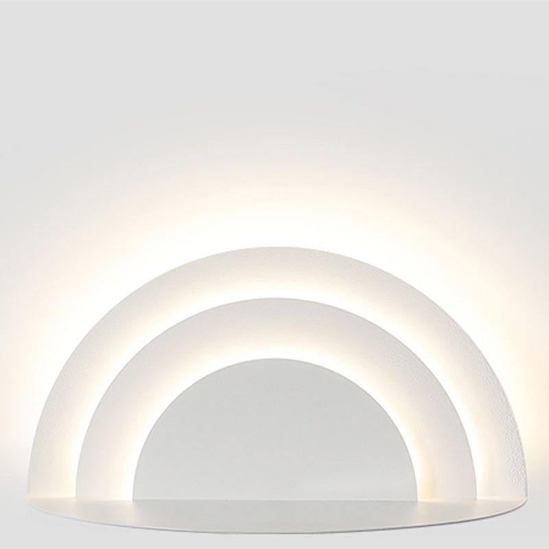 Minimalist Semicircle Iron Acrylic LED Wall Sconce Lamp