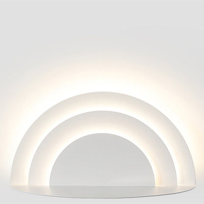 Minimalist Semicircle Iron Acrylic LED Wall Sconce Lamp
