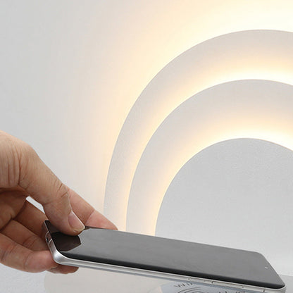 Minimalist Semicircle Iron Acrylic LED Wall Sconce Lamp