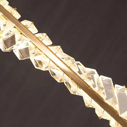 Luxury Twisted Stainless Steel Crystal LED Wall Sconce Lamp