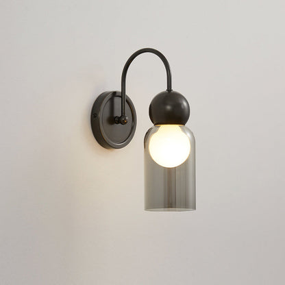 Simplicity Globe Copper Glass 1-Light Wall Sconce Lamp