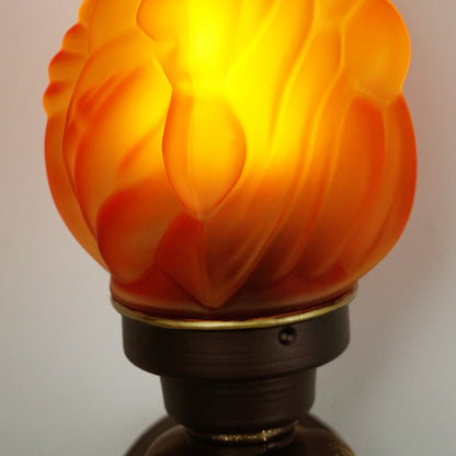 Torchbearer Aluminum Glass 1-Light Wall Sconce Lamp