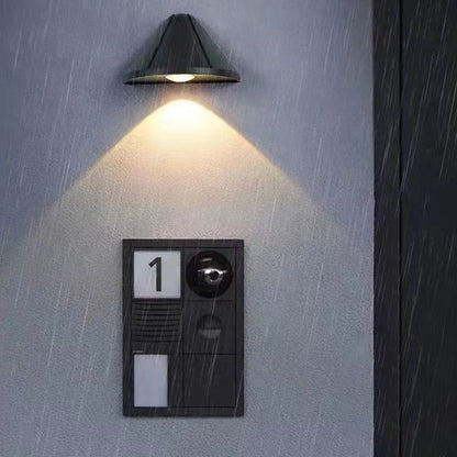Simplicity Cone Aluminum Optical Lens LED Wall Sconce Lamp